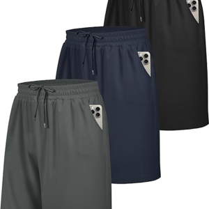 Gym Shorts Men with Pockets UK Sports Breathable for Running Training