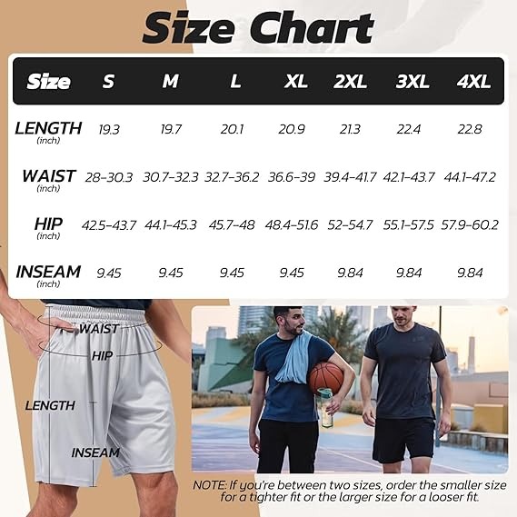 Gym Shorts Men with Pockets UK Sports Breathable for Running Training - Image 4